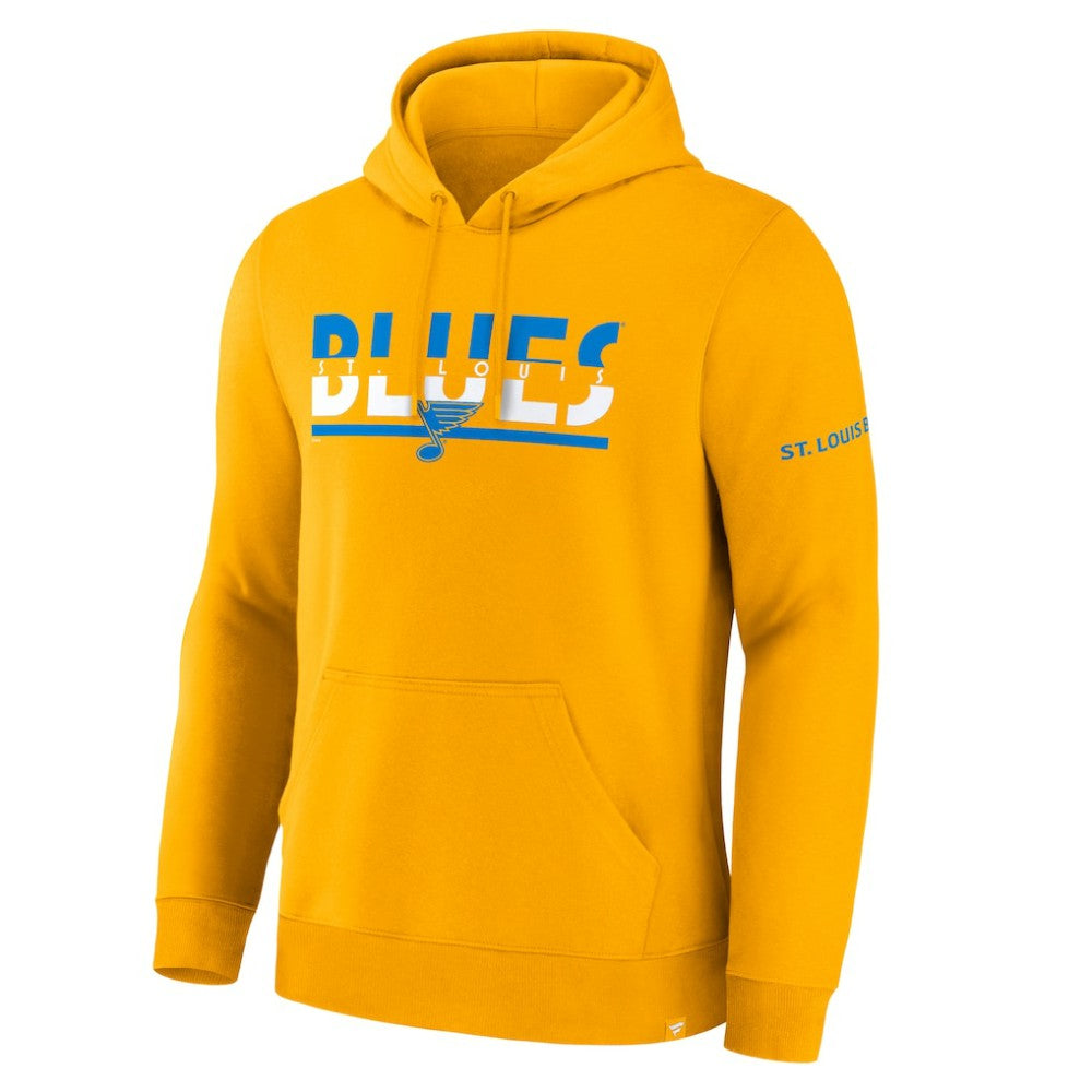 St. Louis Blues Fanatics Half Wall Legacy Hoodie - Gold - NHL 2001708711
