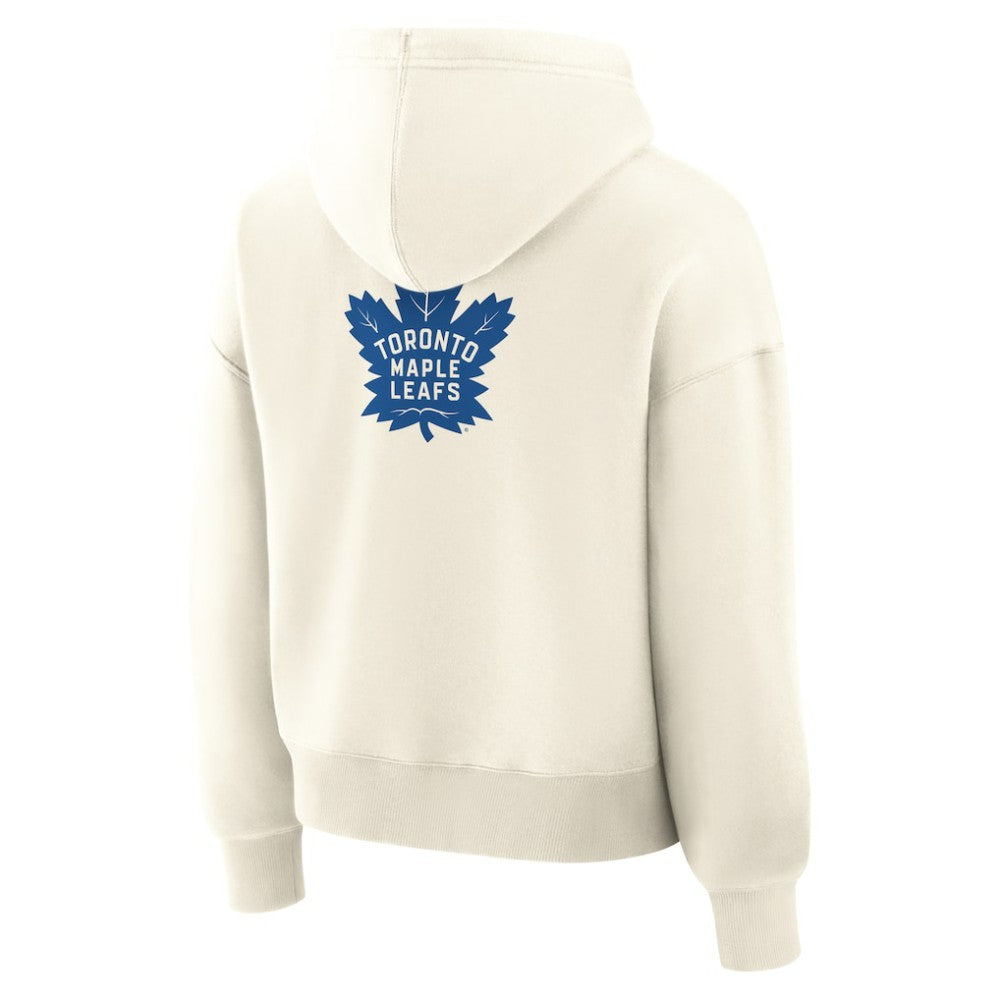 Toronto Maple Leafs Fanatics Women's Neutral Zone Legacy Hoodie - Cream - NHL 2001708773