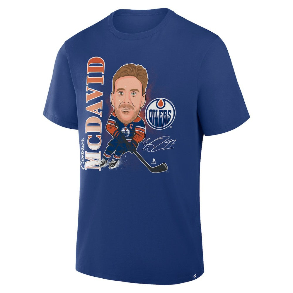 Connor McDavid Edmonton Oilers Fanatics Caricature Player T-Shirt - Royal - NHL 2001709059