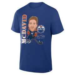 Connor McDavid Edmonton Oilers Fanatics Caricature Player T-Shirt - Royal - NHL 2001709059