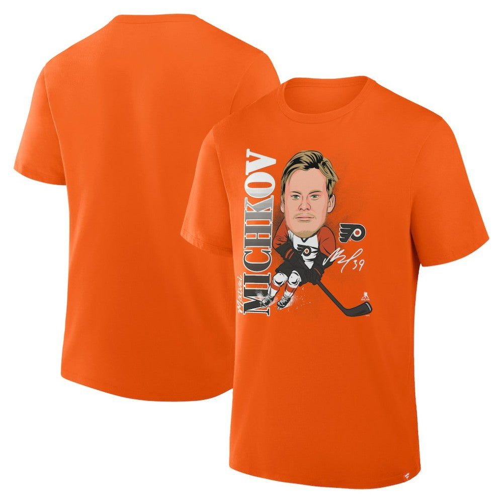 Matvei Michkov Philadelphia Flyers Fanatics Caricature Player T-Shirt - Orange - NHL 2001709072