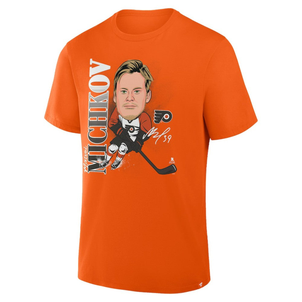 Matvei Michkov Philadelphia Flyers Fanatics Caricature Player T-Shirt - Orange - NHL 2001709072
