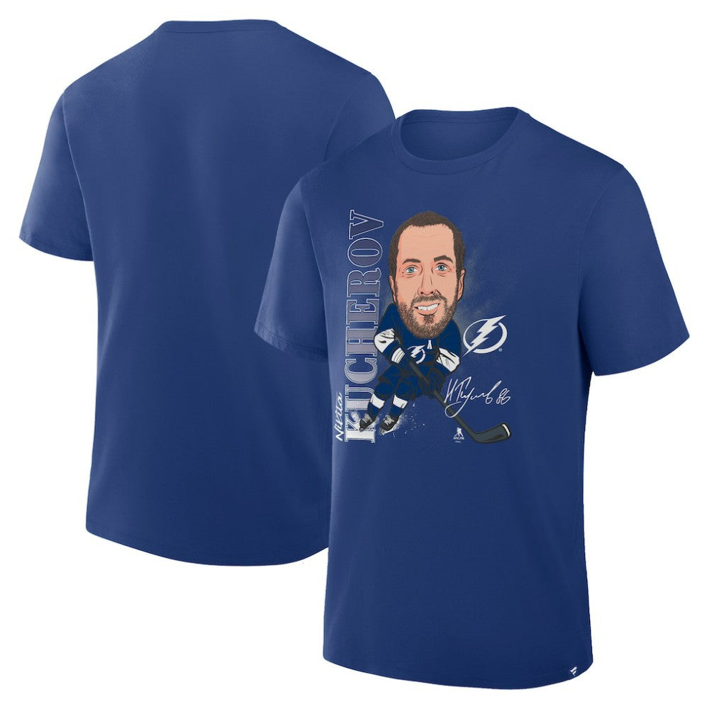 Nikita Kucherov Tampa Bay Lightning Fanatics Caricature Player T-Shirt - Blue - NHL 2001709080