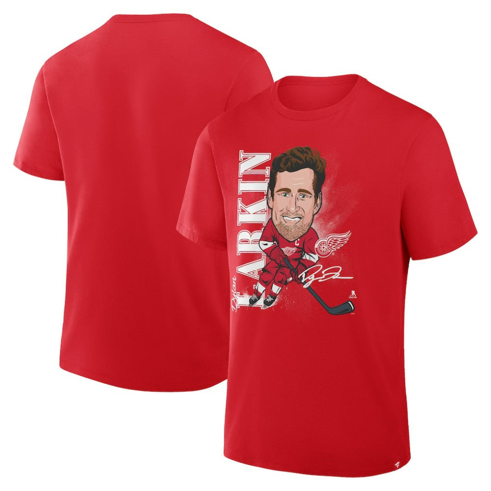 Dylan Larkin Detroit Red Wings Fanatics Caricature Player T-Shirt - Red - NHL 2001709084