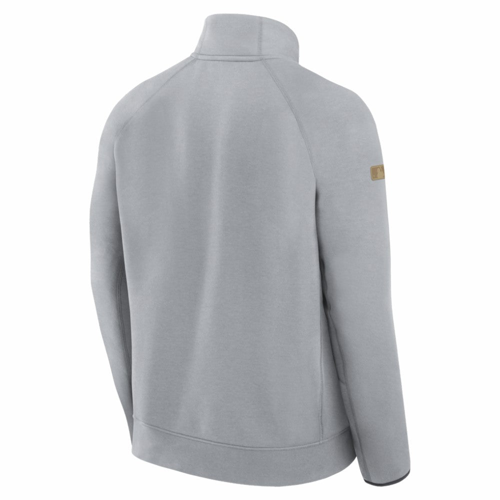 Los Angeles Dodgers Nike 2026 Gold Collection Tech Fleece Half-Zip Pullover - Gray - Nike Discount