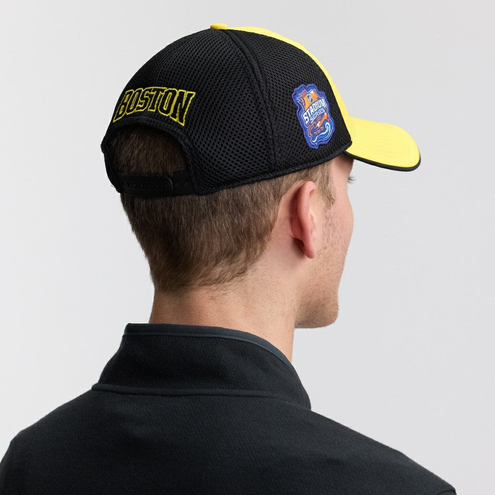 Boston Bruins Fanatics 2026 NHL Stadium Series Authentic Pro Adjustable Trucker Hat - Gold/Black - NHL 2001716787