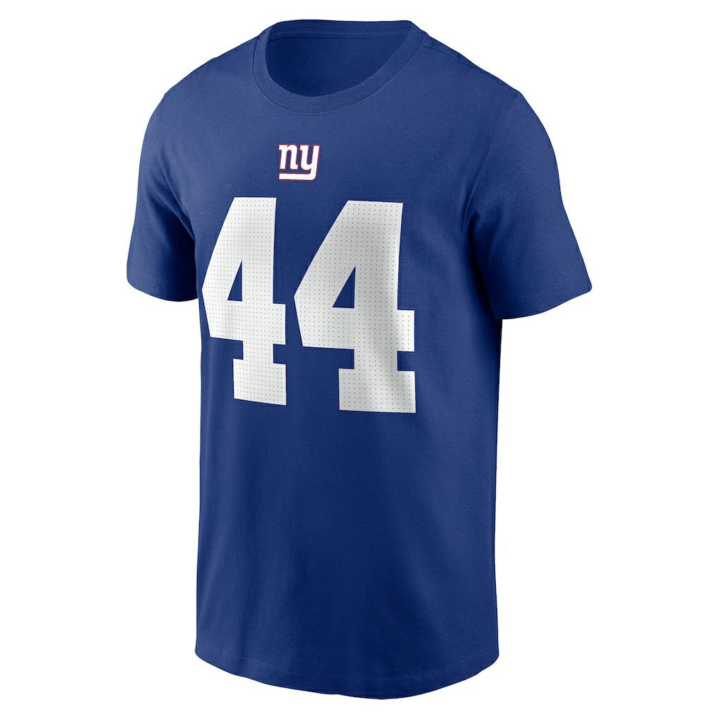Nike Cam Skattebo New York Giants Name & Number T-Shirt Royal