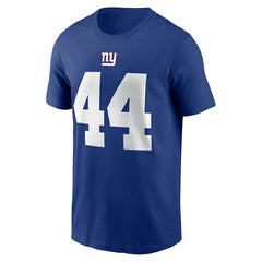 Nike Cam Skattebo New York Giants Name & Number T-Shirt Royal