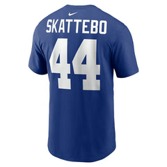 Nike Cam Skattebo New York Giants Name & Number T-Shirt Royal
