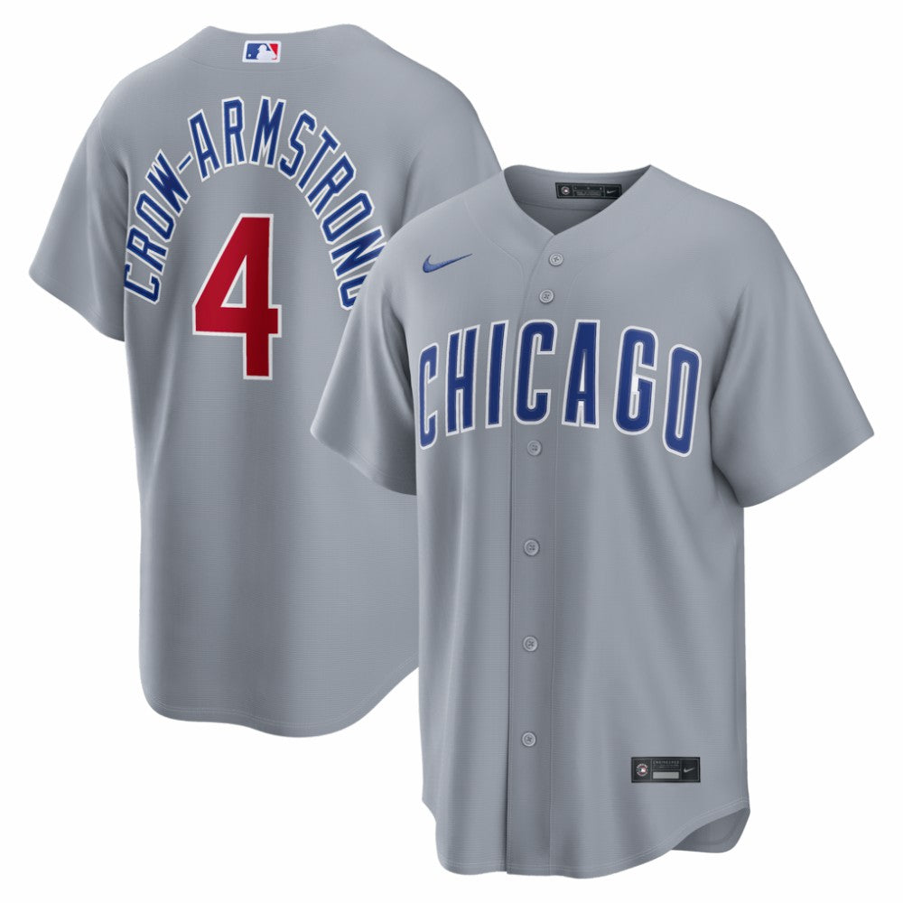 Pete Crow-Armstrong Chicago Cubs Nike Road Replica Jersey - Gray - Nike on Sale