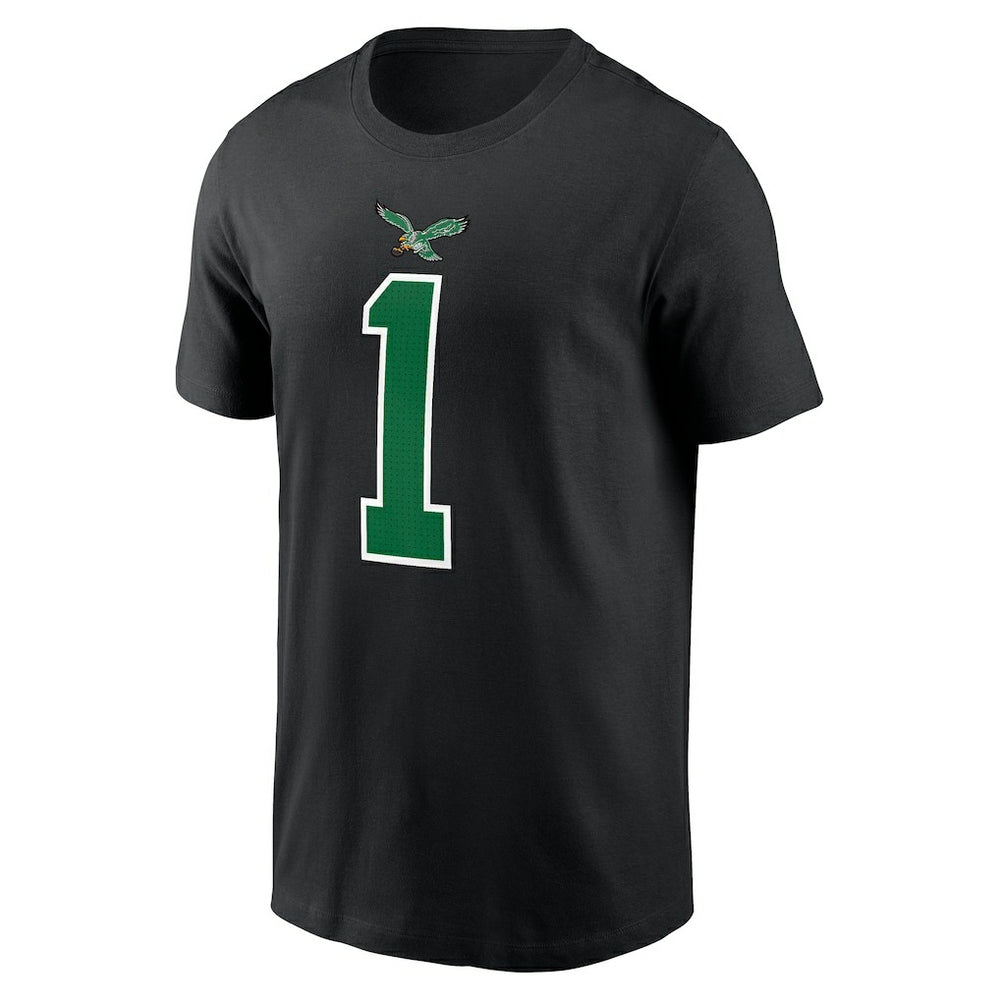 Nike Jalen Hurts Philadelphia Eagles Player Name & Number T-Shirt Black