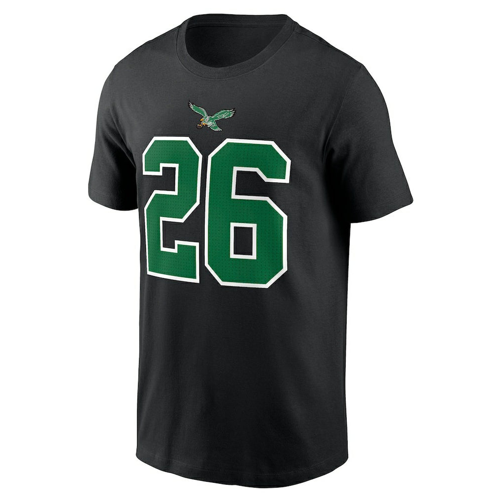 Nike Saquon Barkley Philadelphia Eagles Player Name & Number T-Shirt Black