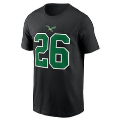 Nike Saquon Barkley Philadelphia Eagles Player Name & Number T-Shirt Black