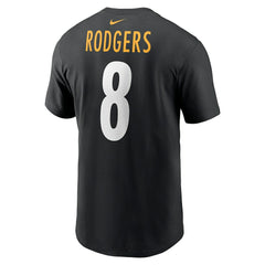 Nike Aaron Rodgers Pittsburgh Steelers Name & Number T-Shirt Black