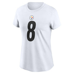 Nike Aaron Rodgers Pittsburgh Steelers Women's Name & Number T-Shirt White