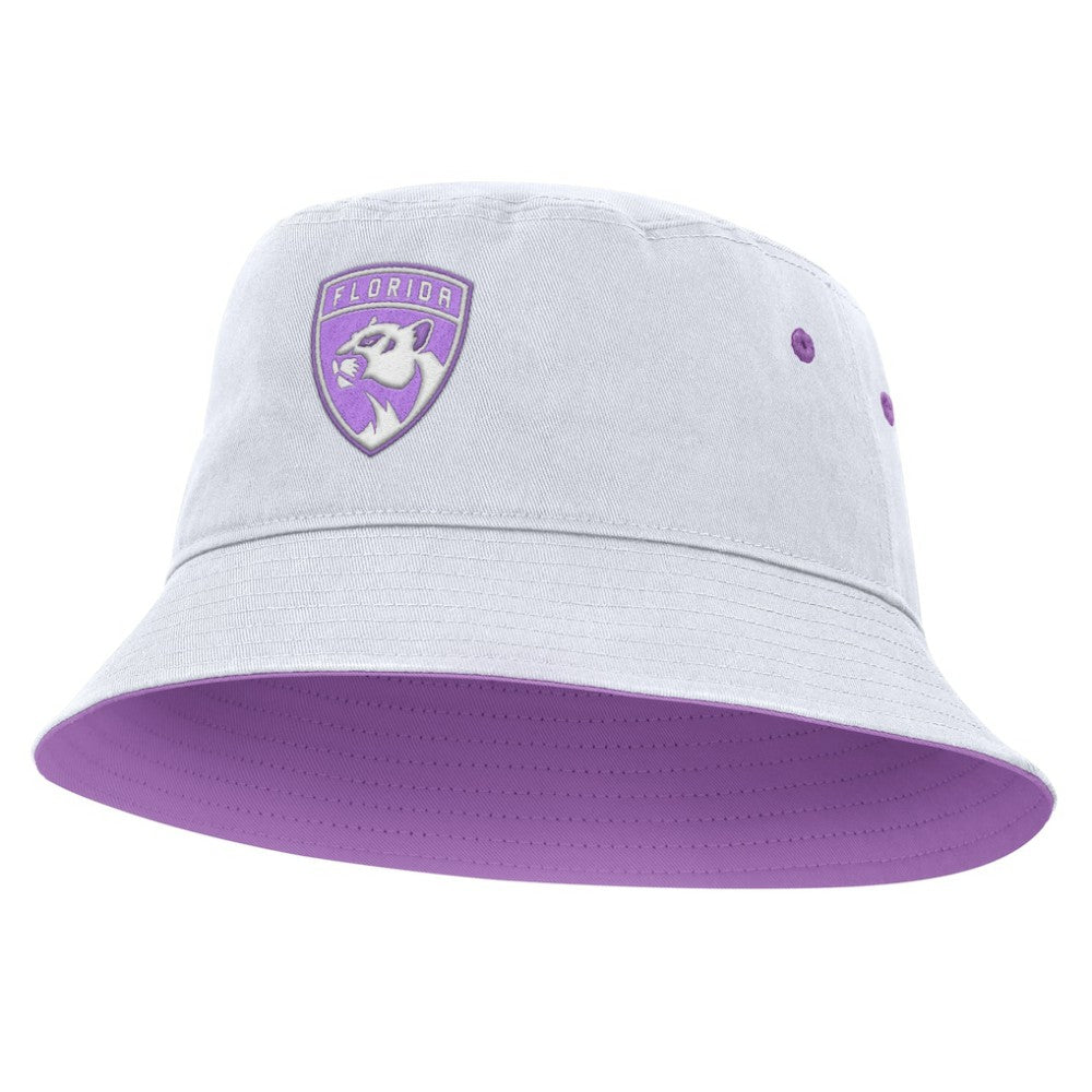 Florida Panthers Fanatics Hockey Fights Cancer Bucket Hat - White - NHL 2001727992
