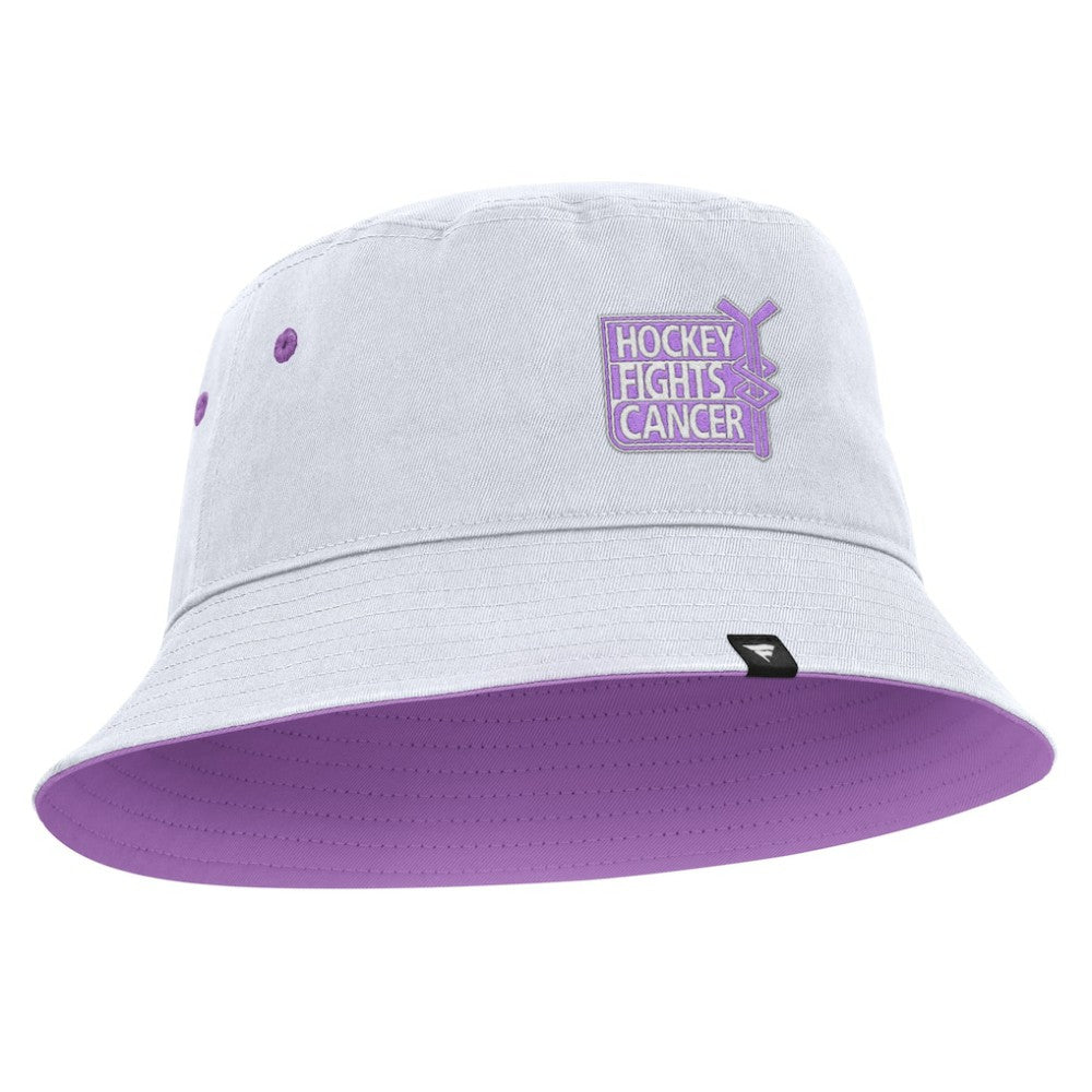 Boston Bruins Fanatics Hockey Fights Cancer Bucket Hat - White - NHL 2001727994