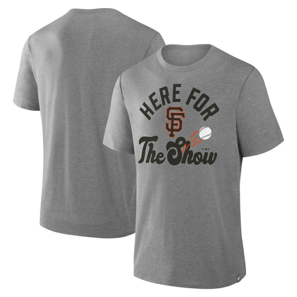San Francisco Giants Fanatics Nostalgia Tri-Blend T-Shirt - Heather Gray - Fanatics Discount
