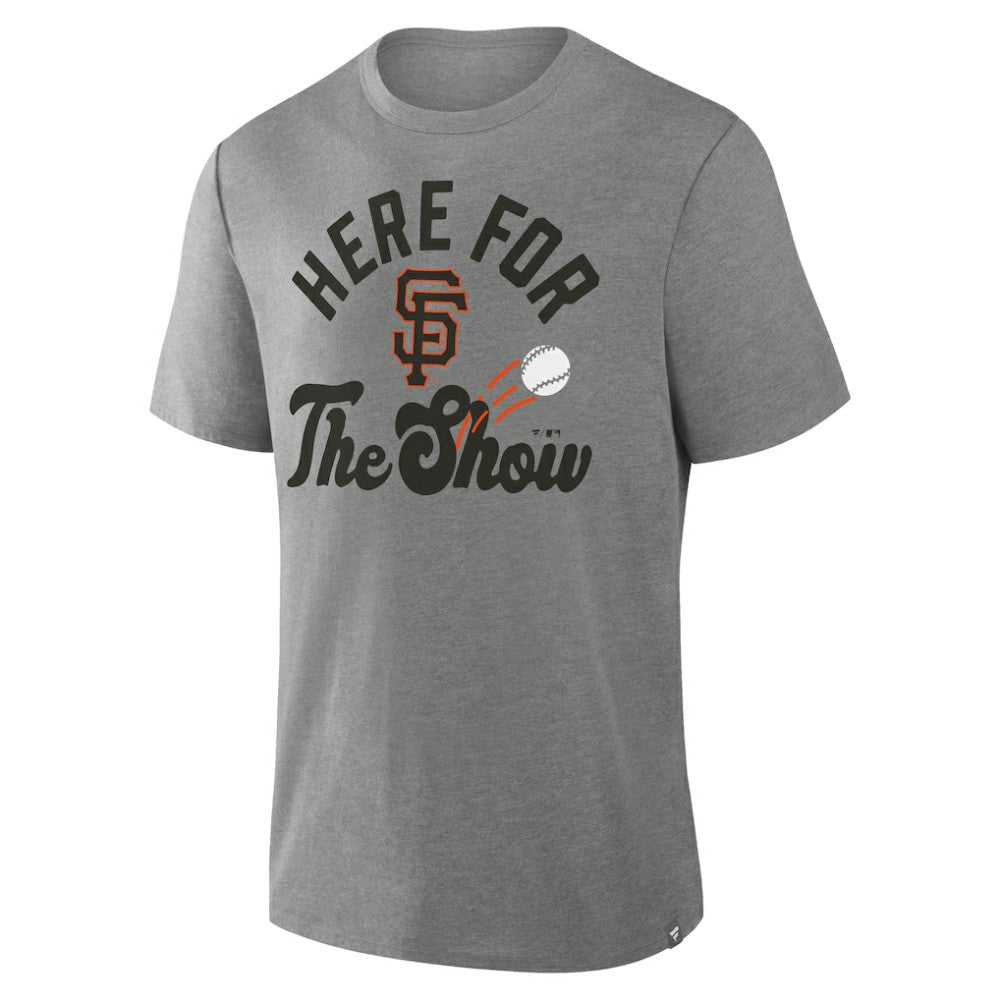 San Francisco Giants Fanatics Nostalgia Tri-Blend T-Shirt - Heather Gray - Fanatics Discount