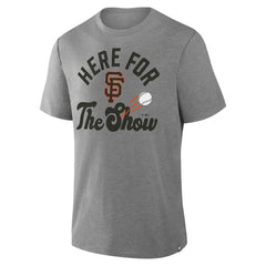 San Francisco Giants Fanatics Nostalgia Tri-Blend T-Shirt - Heather Gray - Fanatics Discount