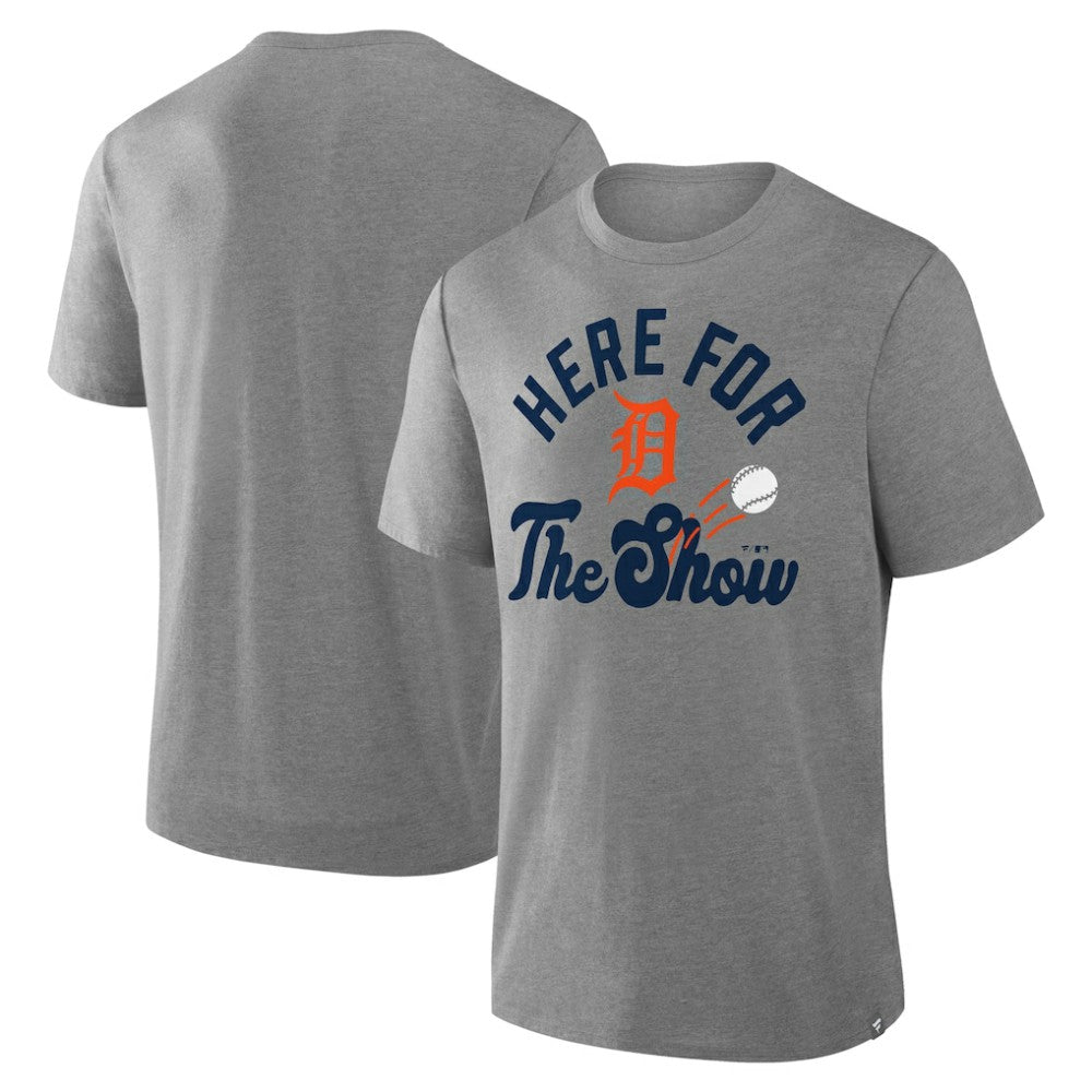 Detroit Tigers Fanatics Nostalgia Tri-Blend T-Shirt - Heather Gray - Fanatics Sale