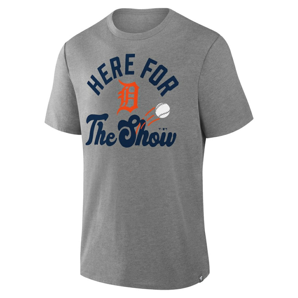 Detroit Tigers Fanatics Nostalgia Tri-Blend T-Shirt - Heather Gray - Fanatics Sale