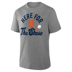 Detroit Tigers Fanatics Nostalgia Tri-Blend T-Shirt - Heather Gray - Fanatics Sale