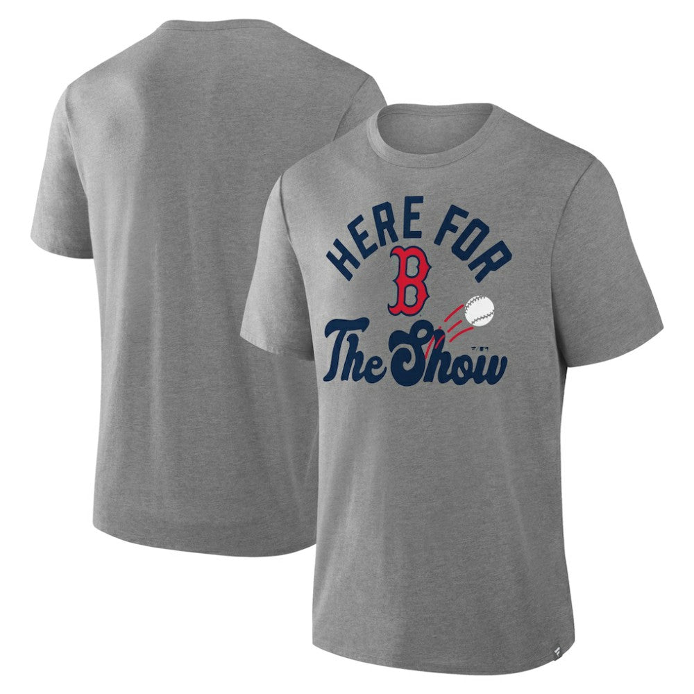 Boston Red Sox Fanatics Nostalgia Tri-Blend T-Shirt - Heather Gray - Fanatics Online