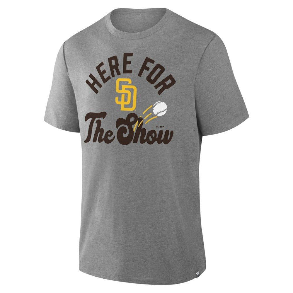 San Diego Padres Fanatics Nostalgia Tri-Blend T-Shirt - Heather Gray - Fanatics Online