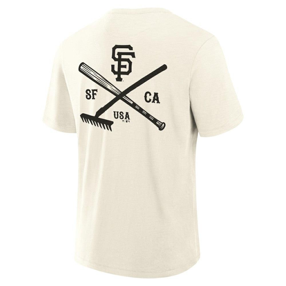 San Francisco Giants Fanatics Nostalgia Stadium Slub T-Shirt - Cream - Fanatics on Sale