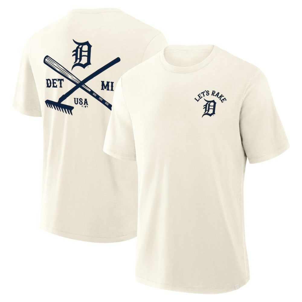 Detroit Tigers Fanatics Nostalgia Stadium Slub T-Shirt - Cream - Fanatics Discount
