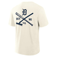 Detroit Tigers Fanatics Nostalgia Stadium Slub T-Shirt - Cream - Fanatics Discount
