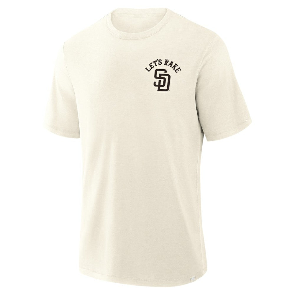 San Diego Padres Fanatics Nostalgia Stadium Slub T-Shirt - Cream - Fanatics Online