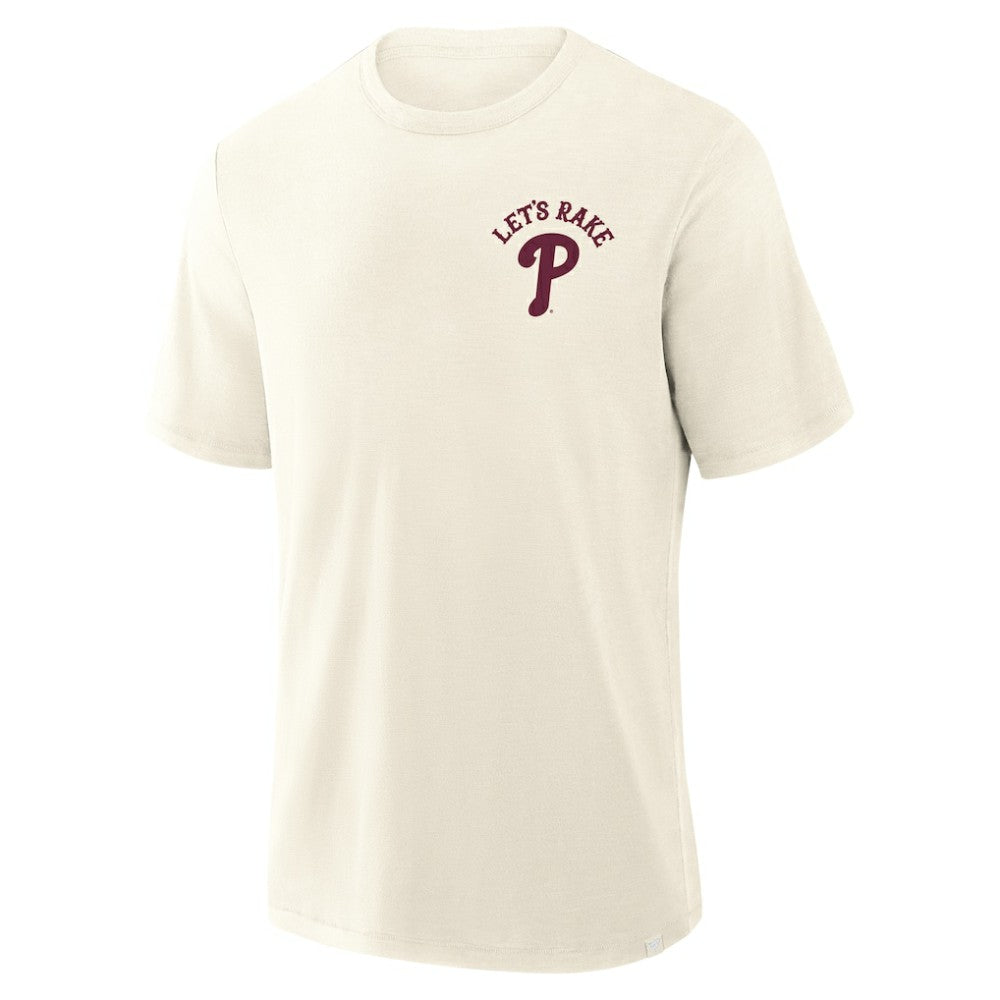 Philadelphia Phillies Fanatics Nostalgia Stadium Slub T-Shirt - Cream - Fanatics Discount