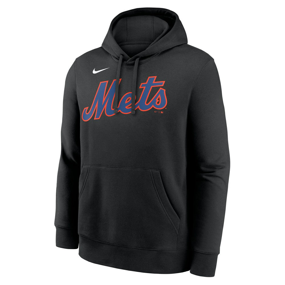 Francisco Lindor New York Mets Nike Player Name & Number Club Pullover Hoodie - Black - Nike Lifestyle