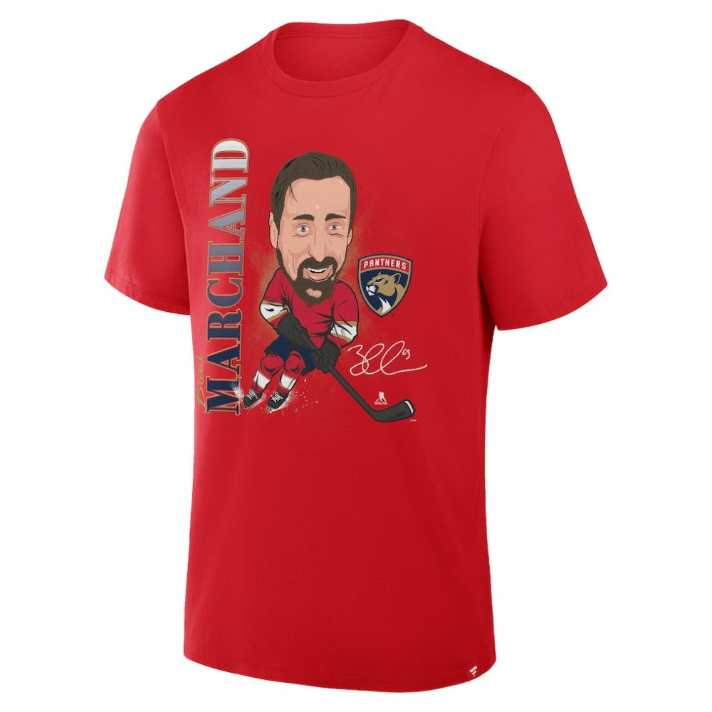 Brad Marchand Florida Panthers Fanatics Caricature Player T-Shirt - Red - NHL 2001729173
