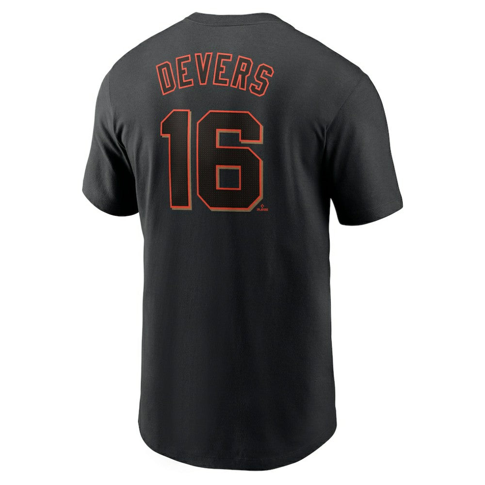 Rafael Devers San Francisco Giants Nike Home Name & Number T-Shirt - Black - Nike on Sale