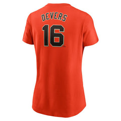 Rafael Devers San Francisco Giants Nike Women's Name & Number T-Shirt - Orange - Nike Sale
