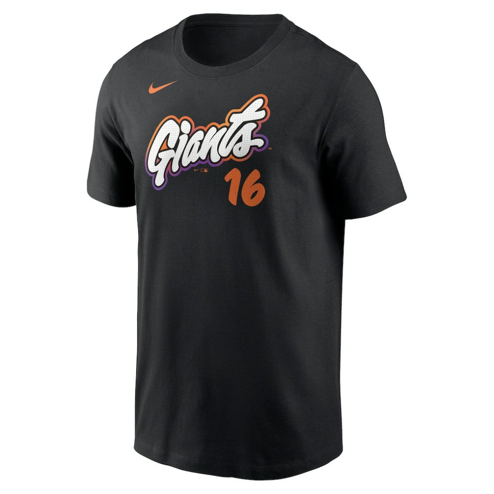 Rafael Devers San Francisco Giants Nike 2025 City Connect Fuse Name & Number T-Shirt - Black - Nike Sale