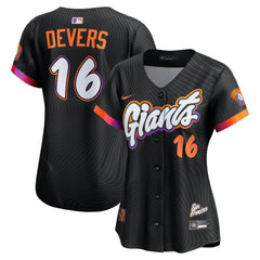 Rafael Devers San Francisco Giants Nike Women's 2025 City Connect Limited Player Jersey - Black - Nike Discount