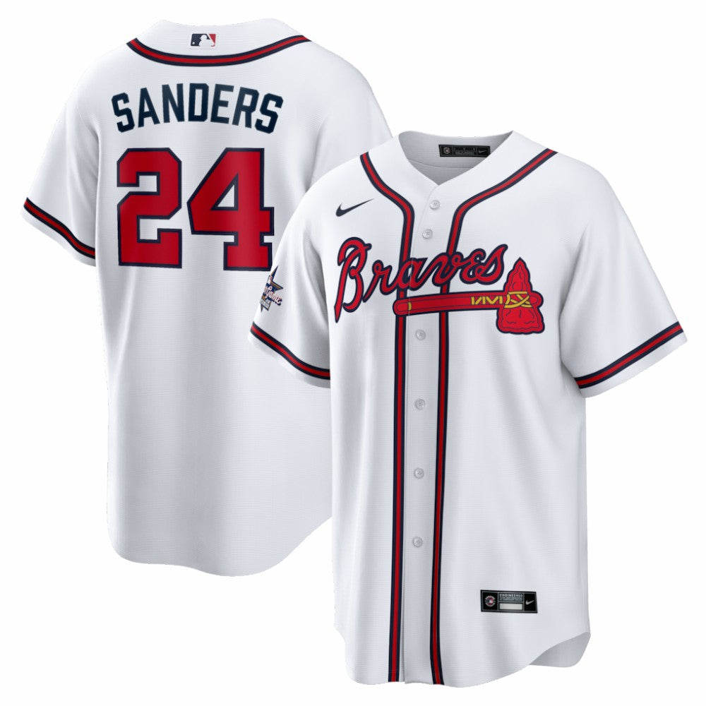 Deion Sanders Atlanta Braves Nike Home Retired Player Replica Jersey - White - Nike Online