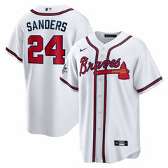 Deion Sanders Atlanta Braves Nike Home Retired Player Replica Jersey - White - Nike Online