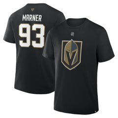 Mitch Marner Vegas Golden Knights Fanatics Authentic Stack Name & Number T-Shirt - Black - NHL 2001744817