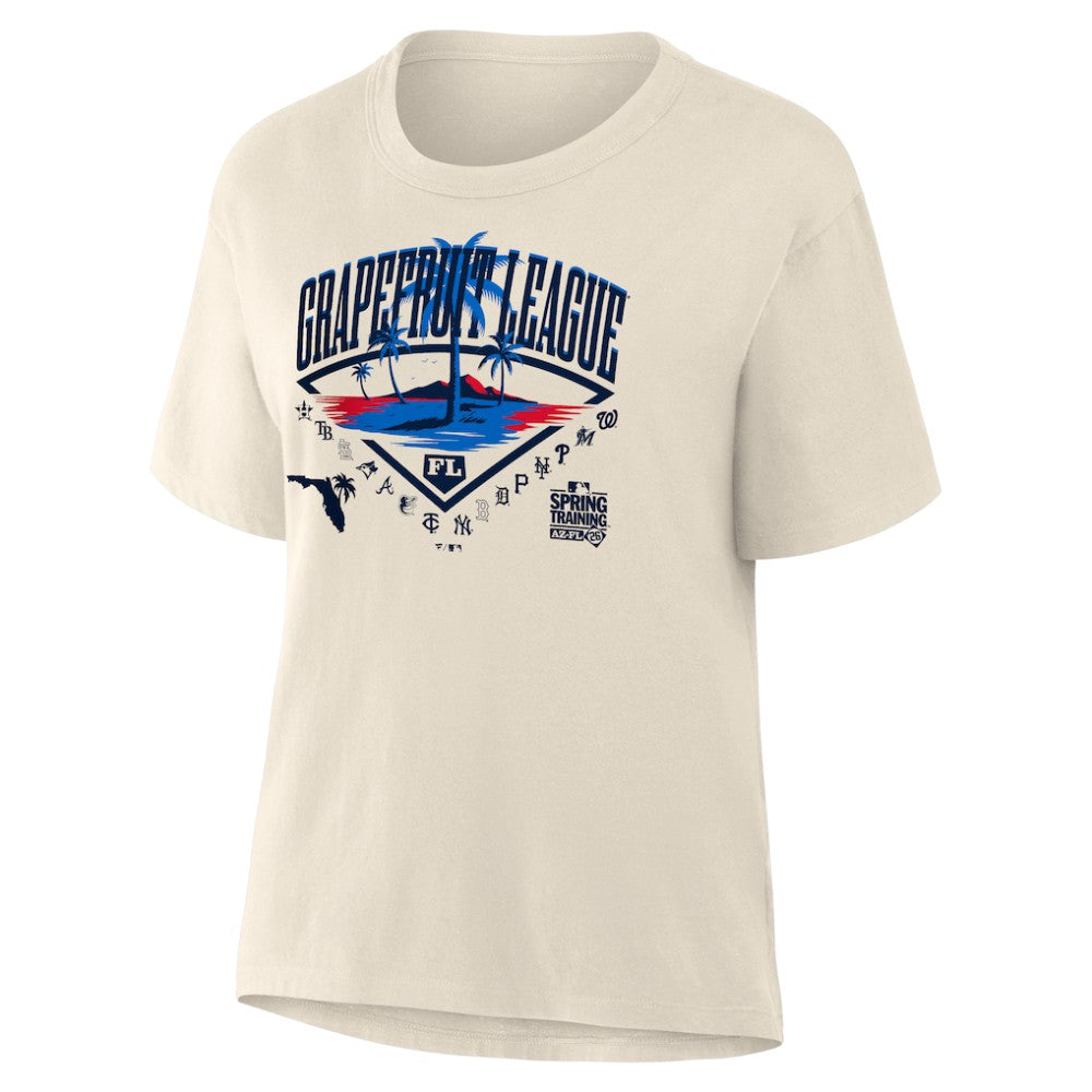 2026 Spring Training Grapefruit League Fanatics Women's Relaxed Hip Legacy T-Shirt - Cream - Fanatics Online