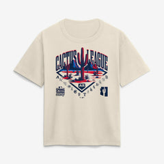 2026 Spring Training Cactus League Fanatics Women's Relaxed Hip Legacy T-Shirt - Cream - Fanatics Online