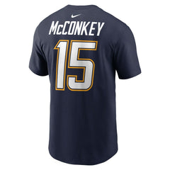 Nike Ladd McConkey Los Angeles Chargers Alternate Super Chargers Name & Number T-Shirt Navy