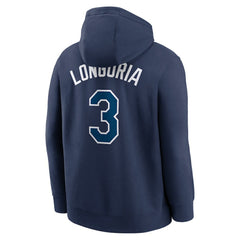 Evan Longoria Tampa Bay Rays Nike Player Name & Number Club Pullover Hoodie - Navy - Nike Lifestyle