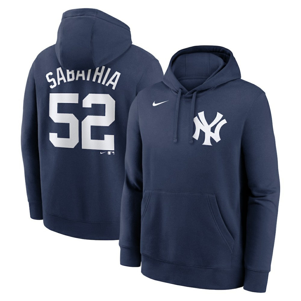 CC Sabathia New York Yankees Nike Retired Player Name & Number Club Pullover Hoodie - Navy - Nike Online