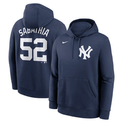 CC Sabathia New York Yankees Nike Retired Player Name & Number Club Pullover Hoodie - Navy - Nike Online