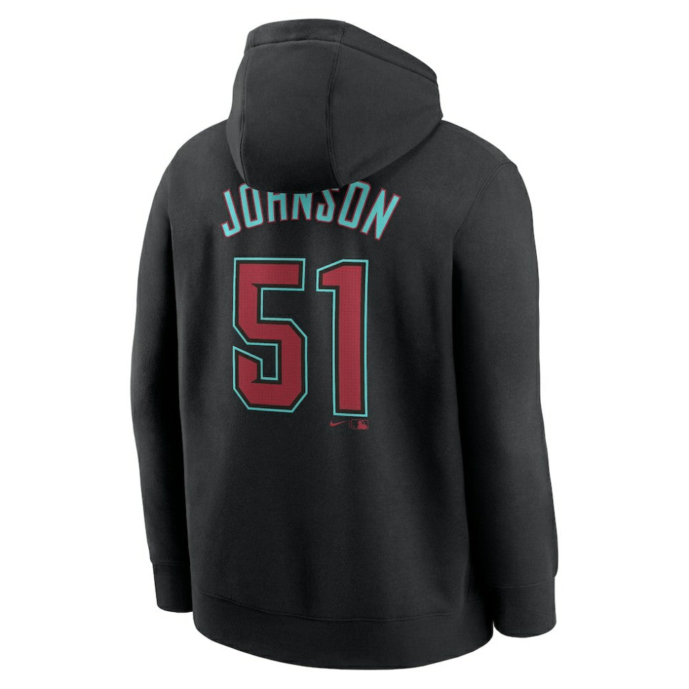 Randy Johnson Arizona Diamondbacks Nike Player Name & Number Club Pullover Hoodie - Black - Nike on Sale
